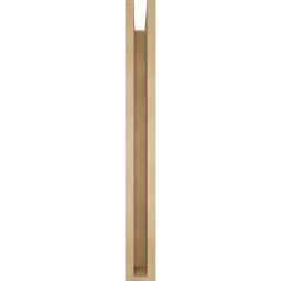 Ekena Millwork - BKTUR0352X32X32BOA05RCPR - Timberthane Faux Wood Balboa Style Bracket w/ Offset Brace, Block Ends, 3 1/2"W x 32"D x 32"H, Primed Tan