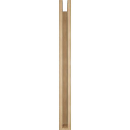 Ekena Millwork - BKTUR0352X32X38BOA05RCPR - Timberthane Faux Wood Balboa Style Bracket w/ Offset Brace, Block Ends, 3 1/2"W x 32"D x 38"H, Primed Tan