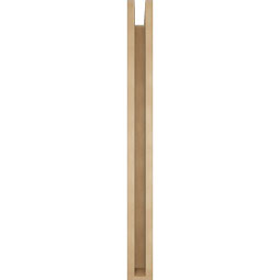 Ekena Millwork - BKTUR0352X34X38BOA05RCPR - Timberthane Faux Wood Balboa Style Bracket w/ Offset Brace, Block Ends, 3 1/2"W x 34"D x 38"H, Primed Tan