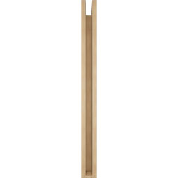 Ekena Millwork - BKTUR0352X34X40BOA05RCPR - Timberthane Faux Wood Balboa Style Bracket w/ Offset Brace, Block Ends, 3 1/2"W x 34"D x 40"H, Primed Tan