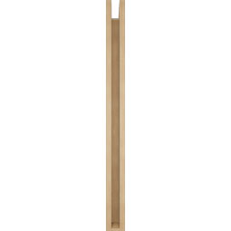 Ekena Millwork - BKTUR0352X34X42BOA05RCPR - Timberthane Faux Wood Balboa Style Bracket w/ Offset Brace, Block Ends, 3 1/2"W x 34"D x 42"H, Primed Tan
