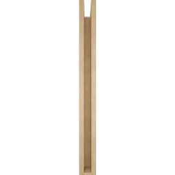 Ekena Millwork - BKTUR0352X36X36BOA05RCPR - Timberthane Faux Wood Balboa Style Bracket w/ Offset Brace, Block Ends, 3 1/2"W x 36"D x 36"H, Primed Tan
