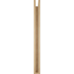 Ekena Millwork - BKTUR0352X36X40BOA05RCPR - Timberthane Faux Wood Balboa Style Bracket w/ Offset Brace, Block Ends, 3 1/2"W x 36"D x 40"H, Primed Tan
