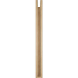 Ekena Millwork - BKTUR0352X40X40BOA05RCPR - Timberthane Faux Wood Balboa Style Bracket w/ Offset Brace, Block Ends, 3 1/2"W x 40"D x 40"H, Primed Tan