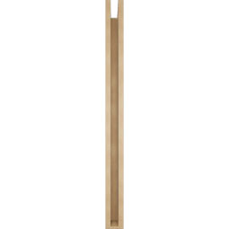 Ekena Millwork - BKTUR0352X40X44BOA05RCPR - Timberthane Faux Wood Balboa Style Bracket w/ Offset Brace, Block Ends, 3 1/2"W x 40"D x 44"H, Primed Tan