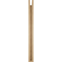Ekena Millwork - BKTUR0352X42X42BOA05RCPR - Timberthane Faux Wood Balboa Style Bracket w/ Offset Brace, Block Ends, 3 1/2"W x 42"D x 42"H, Primed Tan