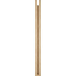 Ekena Millwork - BKTUR0352X42X48BOA05RCPR - Timberthane Faux Wood Balboa Style Bracket w/ Offset Brace, Block Ends, 3 1/2"W x 42"D x 48"H, Primed Tan