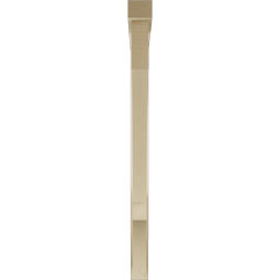 Ekena Millwork - BKTUR0352X48X48BOA05RCPR - Timberthane Faux Wood Balboa Style Bracket w/ Offset Brace, Block Ends, 3 1/2"W x 48"D x 48"H, Primed Tan
