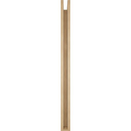 Ekena Millwork - BKTUR0352X48X48BOA05RCPR - Timberthane Faux Wood Balboa Style Bracket w/ Offset Brace, Block Ends, 3 1/2"W x 48"D x 48"H, Primed Tan
