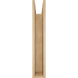 Ekena Millwork - BKTUR0554X24X32BOA05RCPR - Timberthane Faux Wood Balboa Style Bracket w/ Offset Brace, Block Ends, 5 1/2"W x 24"D x 32"H, Primed Tan