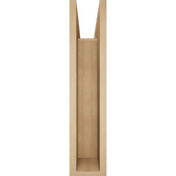 Ekena Millwork - BKTUR0554X26X26BOA05RCPR - Timberthane Faux Wood Balboa Style Bracket w/ Offset Brace, Block Ends, 5 1/2"W x 26"D x 26"H, Primed Tan