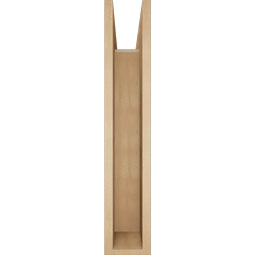 Ekena Millwork - BKTUR0554X30X30BOA05RCPR - Timberthane Faux Wood Balboa Style Bracket w/ Offset Brace, Block Ends, 5 1/2"W x 30"D x 30"H, Primed Tan