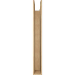 Ekena Millwork - BKTUR0554X34X42BOA05RCPR - Timberthane Faux Wood Balboa Style Bracket w/ Offset Brace, Block Ends, 5 1/2"W x 34"D x 42"H, Primed Tan