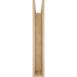 Ekena Millwork - BKTUR0554X36X36BOA05RCPR - Timberthane Faux Wood Balboa Style Bracket w/ Offset Brace, Block Ends, 5 1/2"W x 36"D x 36"H, Primed Tan
