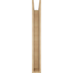 Ekena Millwork - BKTUR0554X40X44BOA05RCPR - Timberthane Faux Wood Balboa Style Bracket w/ Offset Brace, Block Ends, 5 1/2"W x 40"D x 44"H, Primed Tan