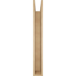 Ekena Millwork - BKTUR0554X42X42BOA05RCPR - Timberthane Faux Wood Balboa Style Bracket w/ Offset Brace, Block Ends, 5 1/2"W x 42"D x 42"H, Primed Tan