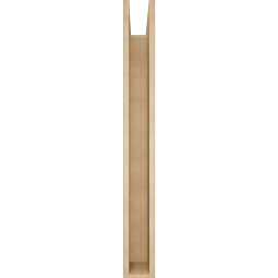 Ekena Millwork - BKTUR0554X42X48BOA05RCPR - Timberthane Faux Wood Balboa Style Bracket w/ Offset Brace, Block Ends, 5 1/2"W x 42"D x 48"H, Primed Tan