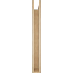 Ekena Millwork - BKTUR0554X48X48BOA05RCPR - Timberthane Faux Wood Balboa Style Bracket w/ Offset Brace, Block Ends, 5 1/2"W x 48"D x 48"H, Primed Tan