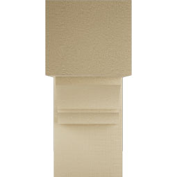 Ekena Millwork - BKTUR0756X18X18BOA05RCPR - Timberthane Faux Wood Balboa Style Bracket w/ Offset Brace, Block Ends, 7 1/2"W x 18"D x 18"H, Primed Tan