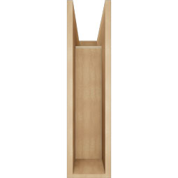 Ekena Millwork - BKTUR0756X22X30BOA05RCPR - Timberthane Faux Wood Balboa Style Bracket w/ Offset Brace, Block Ends, 7 1/2"W x 22"D x 30"H, Primed Tan