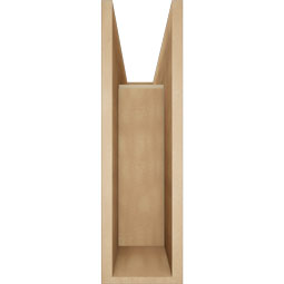 Ekena Millwork - BKTUR0756X26X26BOA05RCPR - Timberthane Faux Wood Balboa Style Bracket w/ Offset Brace, Block Ends, 7 1/2"W x 26"D x 26"H, Primed Tan