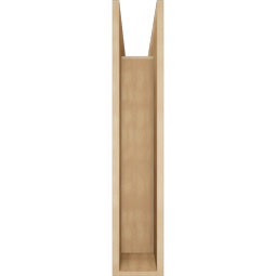 Ekena Millwork - BKTUR0756X28X40BOA05RCPR - Timberthane Faux Wood Balboa Style Bracket w/ Offset Brace, Block Ends, 7 1/2"W x 28"D x 40"H, Primed Tan