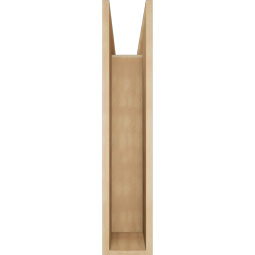 Ekena Millwork - BKTUR0756X30X38BOA05RCPR - Timberthane Faux Wood Balboa Style Bracket w/ Offset Brace, Block Ends, 7 1/2"W x 30"D x 38"H, Primed Tan