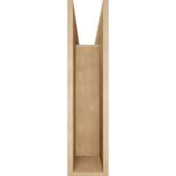 Ekena Millwork - BKTUR0756X32X32BOA05RCPR - Timberthane Faux Wood Balboa Style Bracket w/ Offset Brace, Block Ends, 7 1/2"W x 32"D x 32"H, Primed Tan