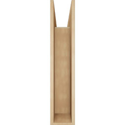 Ekena Millwork - BKTUR0756X32X38BOA05RCPR - Timberthane Faux Wood Balboa Style Bracket w/ Offset Brace, Block Ends, 7 1/2"W x 32"D x 38"H, Primed Tan