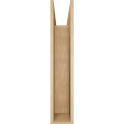 Ekena Millwork - BKTUR0756X32X40BOA05RCPR - Timberthane Faux Wood Balboa Style Bracket w/ Offset Brace, Block Ends, 7 1/2"W x 32"D x 40"H, Primed Tan