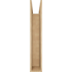 Ekena Millwork - BKTUR0756X32X44BOA05RCPR - Timberthane Faux Wood Balboa Style Bracket w/ Offset Brace, Block Ends, 7 1/2"W x 32"D x 44"H, Primed Tan