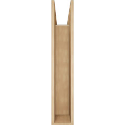 Ekena Millwork - BKTUR0756X34X42BOA05RCPR - Timberthane Faux Wood Balboa Style Bracket w/ Offset Brace, Block Ends, 7 1/2"W x 34"D x 42"H, Primed Tan