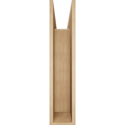 Ekena Millwork - BKTUR0756X36X36BOA05RCPR - Timberthane Faux Wood Balboa Style Bracket w/ Offset Brace, Block Ends, 7 1/2"W x 36"D x 36"H, Primed Tan