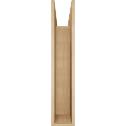 Ekena Millwork - BKTUR0756X36X40BOA05RCPR - Timberthane Faux Wood Balboa Style Bracket w/ Offset Brace, Block Ends, 7 1/2"W x 36"D x 40"H, Primed Tan