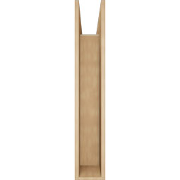 Ekena Millwork - BKTUR0756X36X44BOA05RCPR - Timberthane Faux Wood Balboa Style Bracket w/ Offset Brace, Block Ends, 7 1/2"W x 36"D x 44"H, Primed Tan