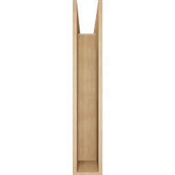 Ekena Millwork - BKTUR0756X38X44BOA05RCPR - Timberthane Faux Wood Balboa Style Bracket w/ Offset Brace, Block Ends, 7 1/2"W x 38"D x 44"H, Primed Tan
