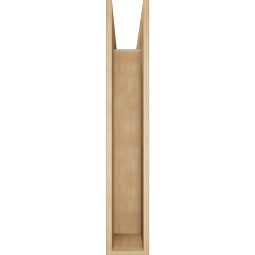 Ekena Millwork - BKTUR0756X40X44BOA05RCPR - Timberthane Faux Wood Balboa Style Bracket w/ Offset Brace, Block Ends, 7 1/2"W x 40"D x 44"H, Primed Tan