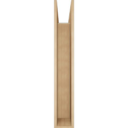 Ekena Millwork - BKTUR0756X42X48BOA05RCPR - Timberthane Faux Wood Balboa Style Bracket w/ Offset Brace, Block Ends, 7 1/2"W x 42"D x 48"H, Primed Tan