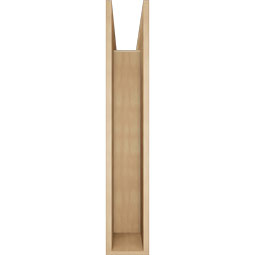 Ekena Millwork - BKTUR0756X44X44BOA05RCPR - Timberthane Faux Wood Balboa Style Bracket w/ Offset Brace, Block Ends, 7 1/2"W x 44"D x 44"H, Primed Tan