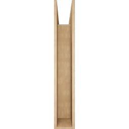Ekena Millwork - BKTUR0756X46X46BOA05RCPR - Timberthane Faux Wood Balboa Style Bracket w/ Offset Brace, Block Ends, 7 1/2"W x 46"D x 46"H, Primed Tan