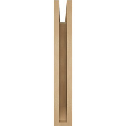 Ekena Millwork - BKTUR035X16X24BOA06RCPR - Timberthane Faux Wood Balboa Style Bracket, Slat Ends, 3 1/2"W x 16"D x 24"H, Primed Tan