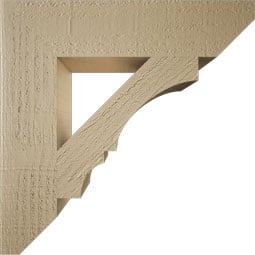 Ekena Millwork - BKTURBOA22 - Timberthane Rough Cedar Faux Wood Balboa Slat Bracket