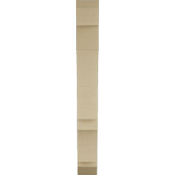 Ekena Millwork - BKTUR035X18X30BOA06RCPR - Timberthane Faux Wood Balboa Style Bracket, Slat Ends, 3 1/2"W x 18"D x 30"H, Primed Tan