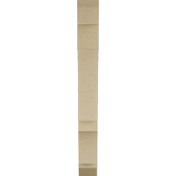 Ekena Millwork - BKTUR035X20X32BOA06RCPR - Timberthane Faux Wood Balboa Style Bracket, Slat Ends, 3 1/2"W x 20"D x 32"H, Primed Tan