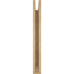 Ekena Millwork - BKTUR035X20X32BOA06RCPR - Timberthane Faux Wood Balboa Style Bracket, Slat Ends, 3 1/2"W x 20"D x 32"H, Primed Tan