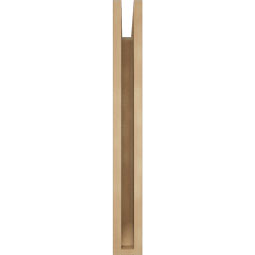 Ekena Millwork - BKTUR035X22X30BOA06RCPR - Timberthane Faux Wood Balboa Style Bracket, Slat Ends, 3 1/2"W x 22"D x 30"H, Primed Tan