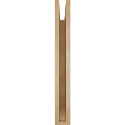Ekena Millwork - BKTUR035X24X28BOA06RCPR - Timberthane Faux Wood Balboa Style Bracket, Slat Ends, 3 1/2"W x 24"D x 28"H, Primed Tan