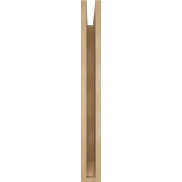 Ekena Millwork - BKTUR035X24X32BOA06RCPR - Timberthane Faux Wood Balboa Style Bracket, Slat Ends, 3 1/2"W x 24"D x 32"H, Primed Tan