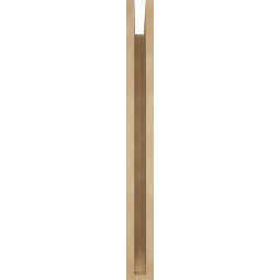 Ekena Millwork - BKTUR035X24X36BOA06RCPR - Timberthane Faux Wood Balboa Style Bracket, Slat Ends, 3 1/2"W x 24"D x 36"H, Primed Tan