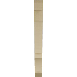 Ekena Millwork - BKTUR035X26X34BOA06RCPR - Timberthane Faux Wood Balboa Style Bracket, Slat Ends, 3 1/2"W x 26"D x 34"H, Primed Tan